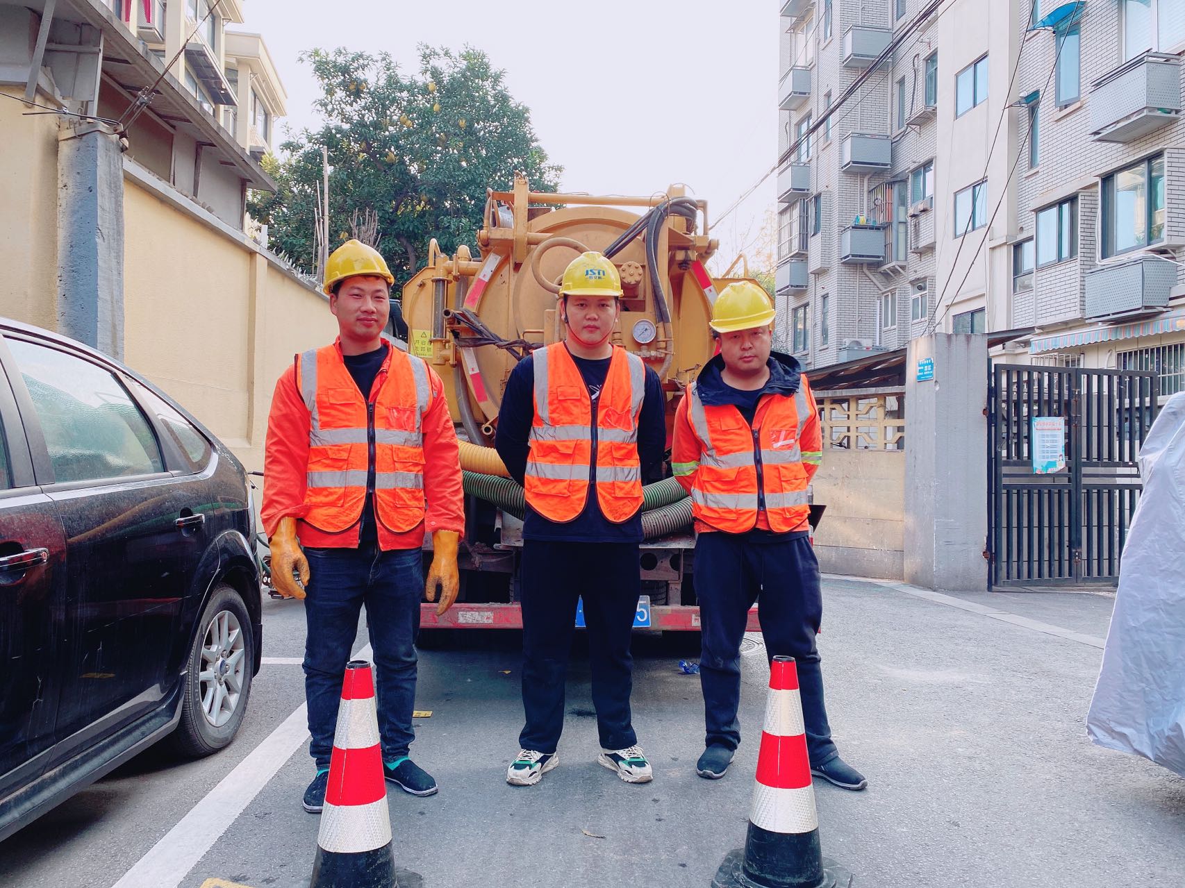 萧山南京某小区管道清淤检测施工